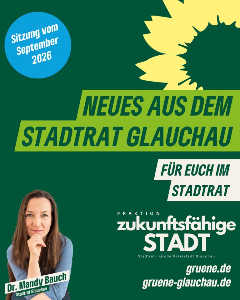 Neues aus dem Stadtrat Glauchau 09/2026